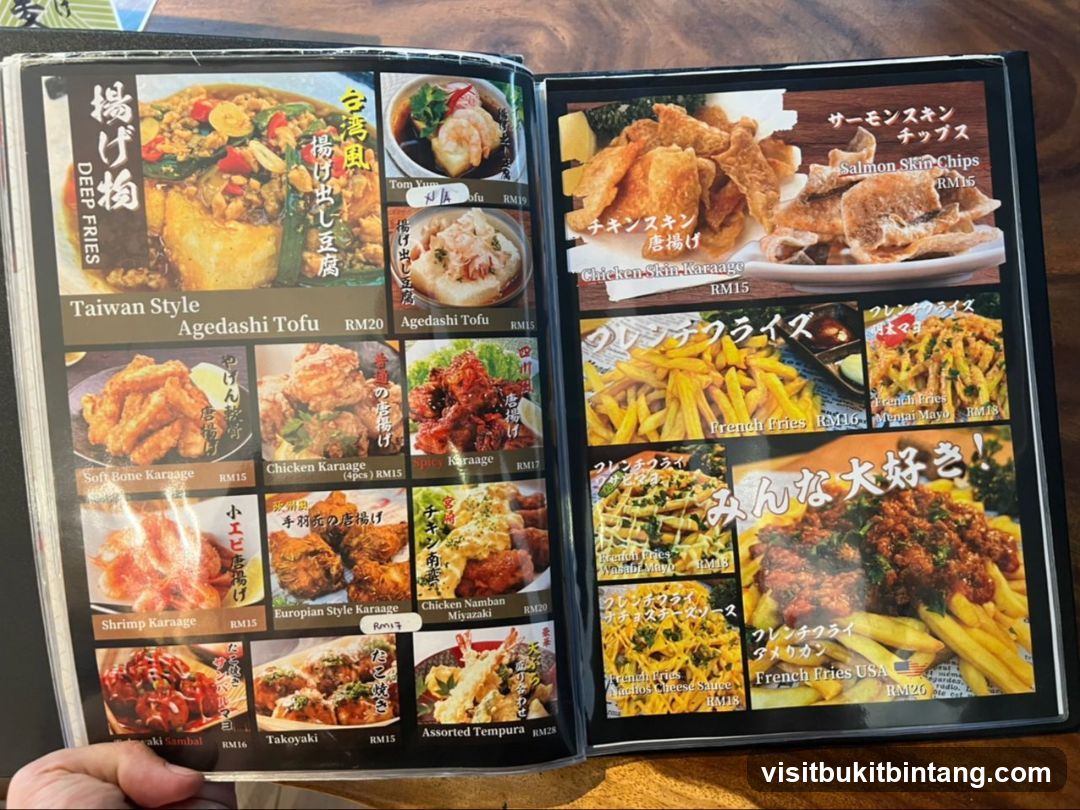 Deep Fries Menu