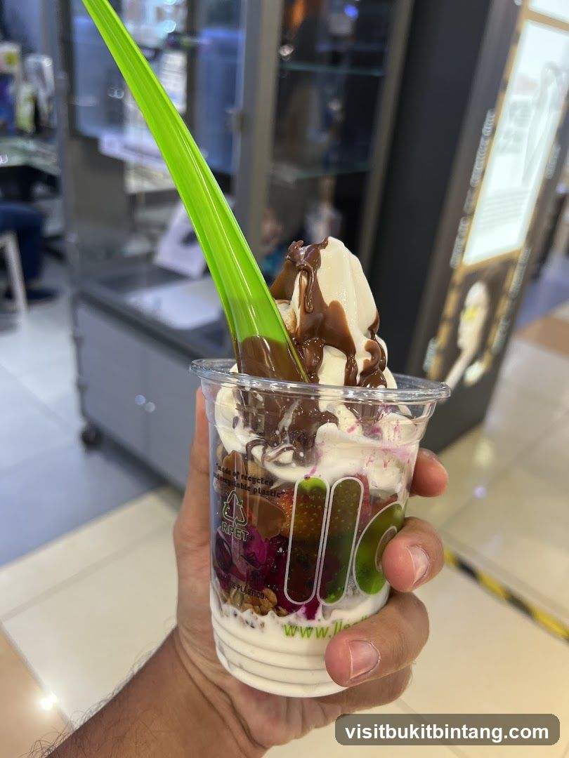 Frozen Yogurt with Toppings