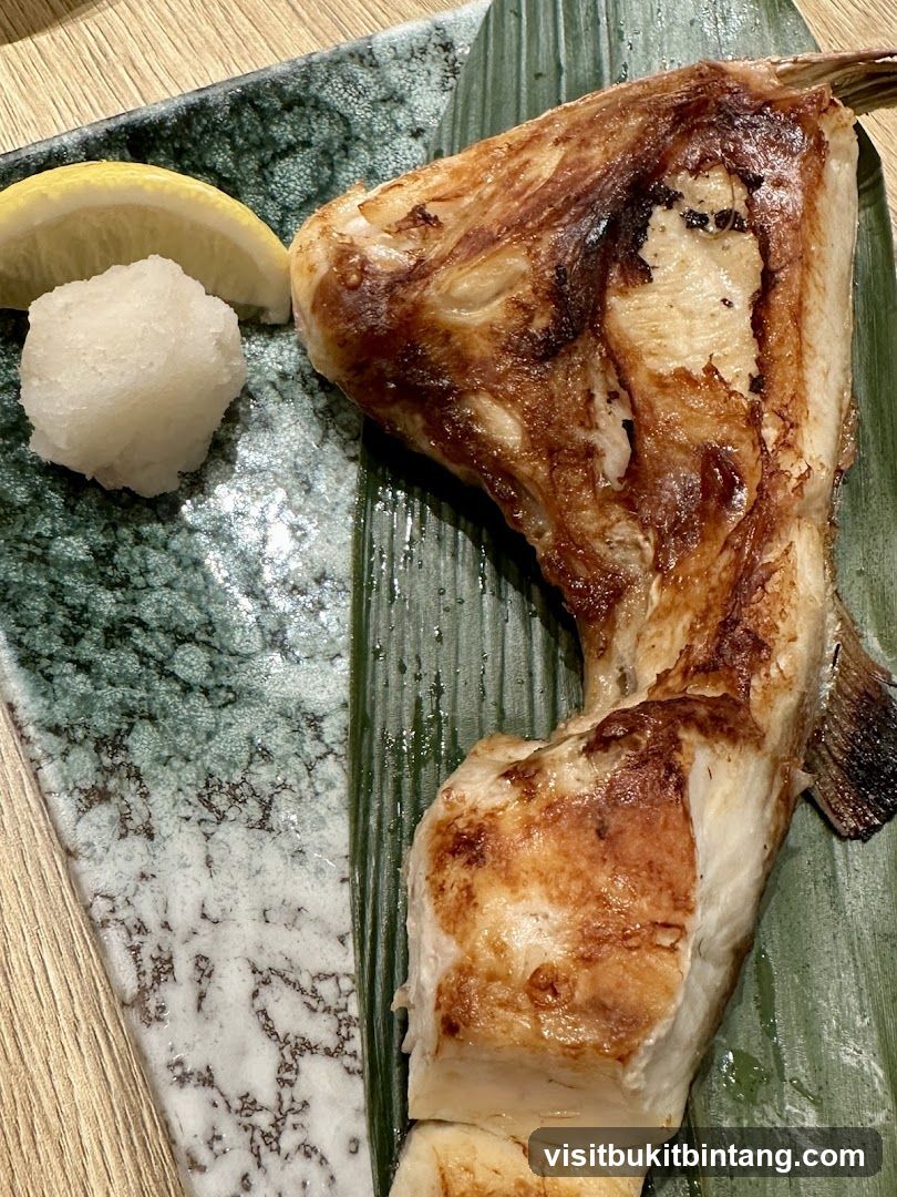 Grilled Fish with Grated Daikon and Lemon
