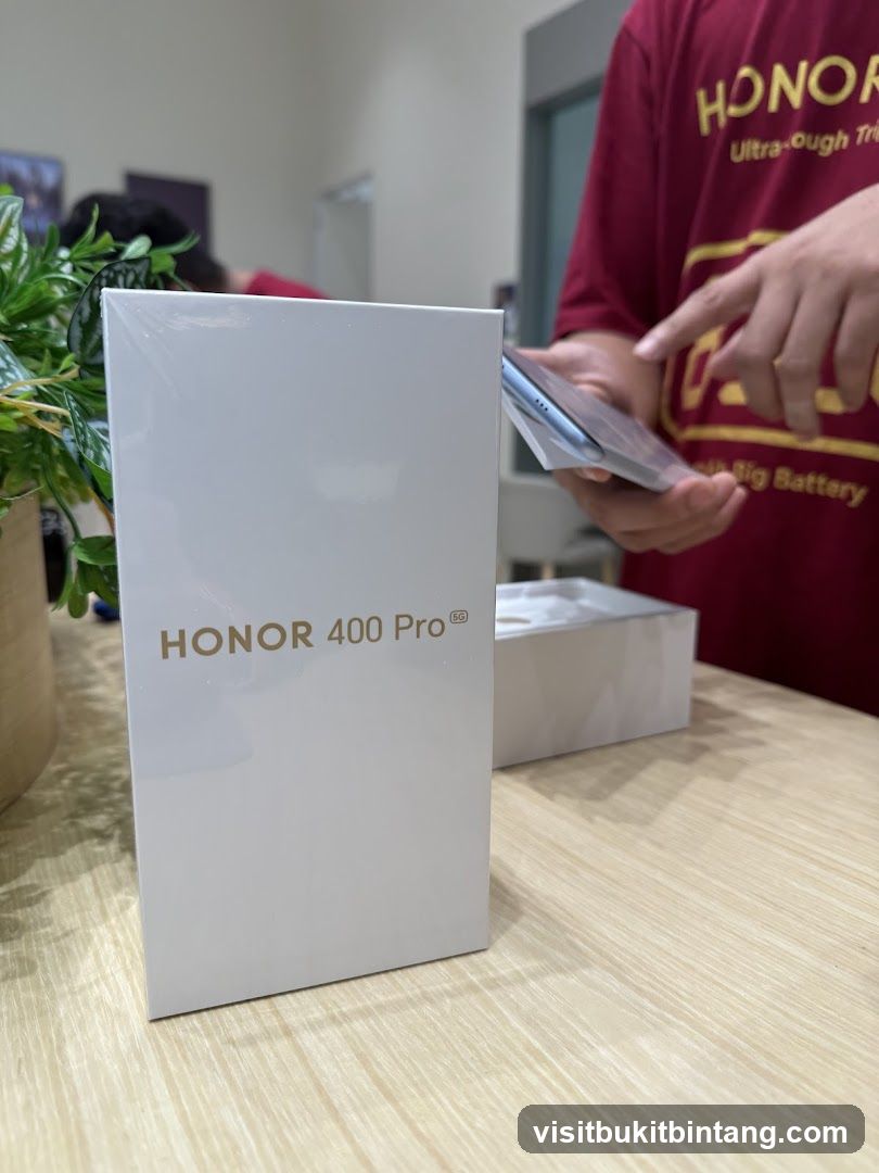 Honor 400 Pro Box and Phone