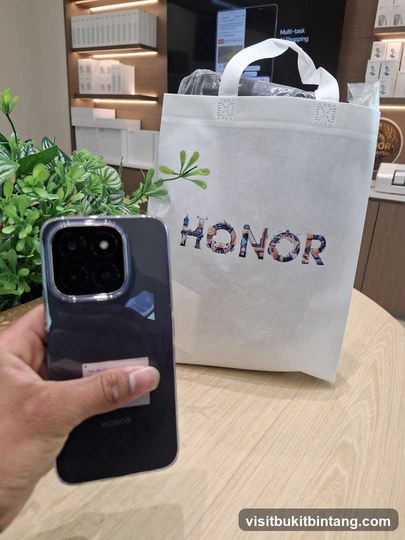 Phone and Shopping Bag