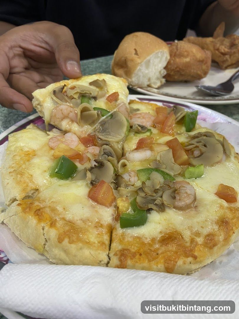 Seafood Pizza and Fried Chicken