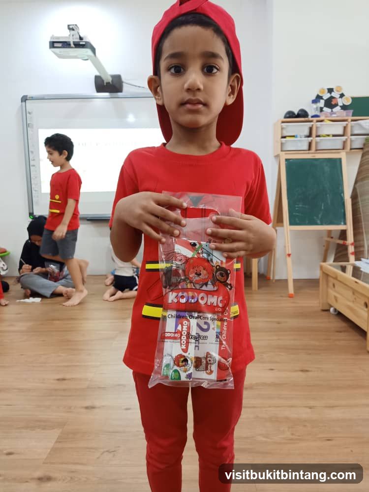 Boy Holding a Kodomo Bag
