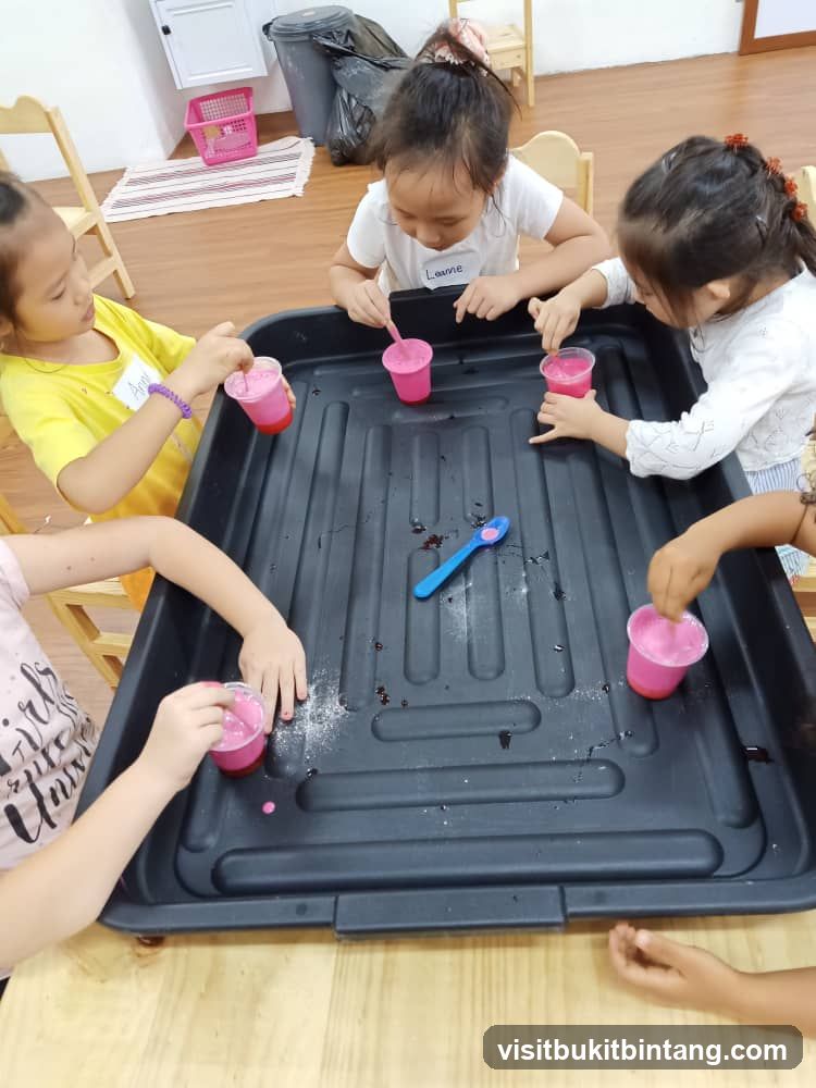 Children doing an activity