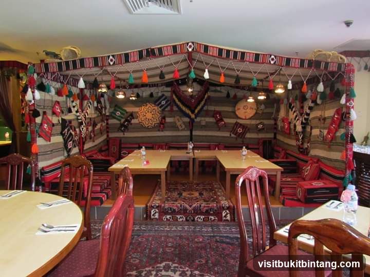Restaurant Interior with Bedouin Tent Decor