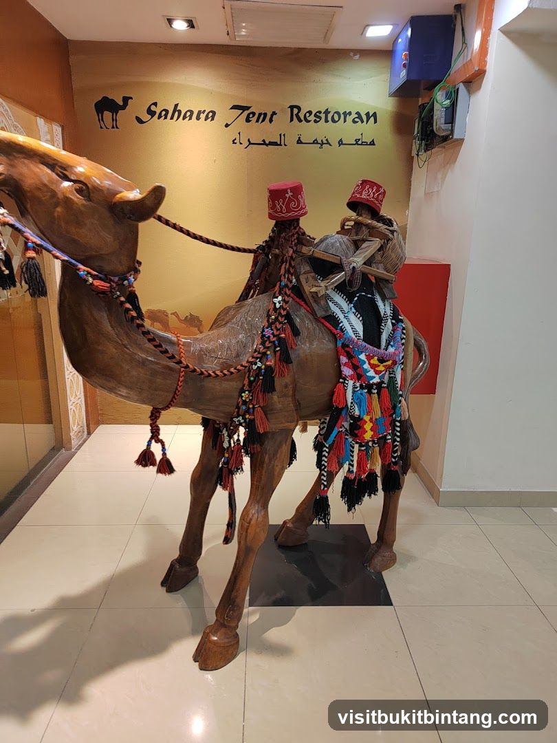 Camel Statue in Restaurant