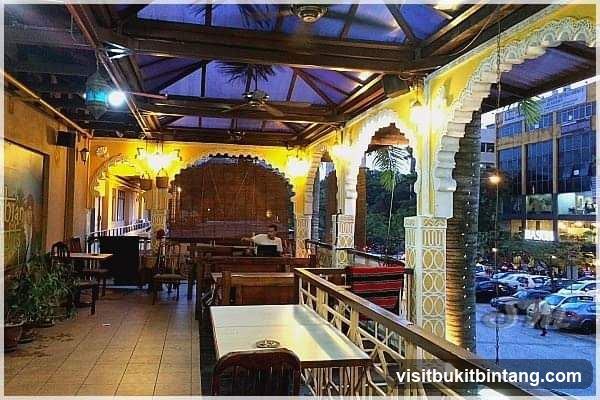 Outdoor Seating Area of a Restaurant