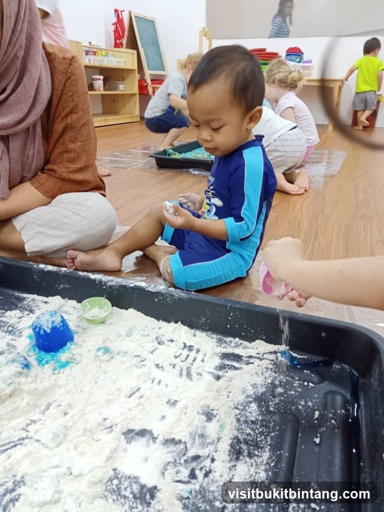 Children Playing with Sensory Bin