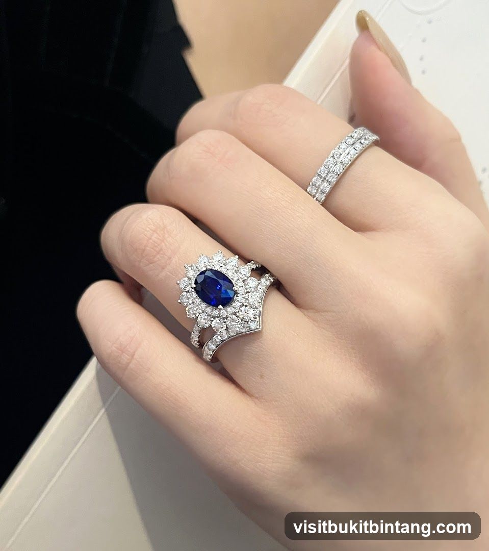 Diamond and Sapphire Rings