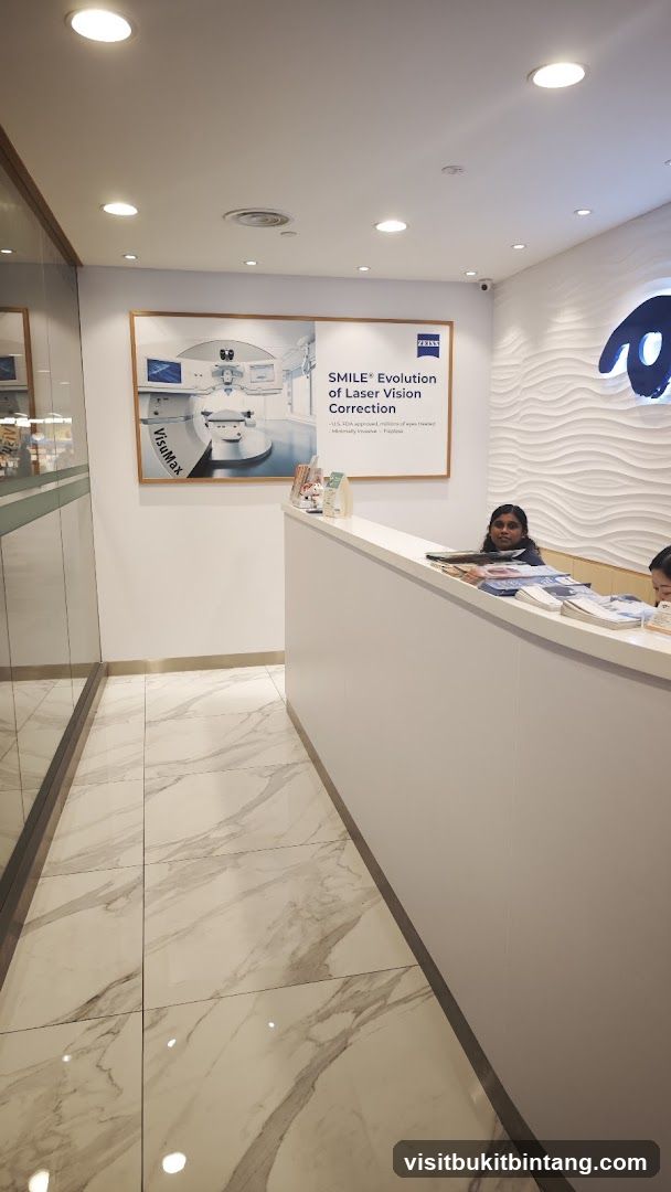 Reception Area with Laser Vision Correction Advertisement