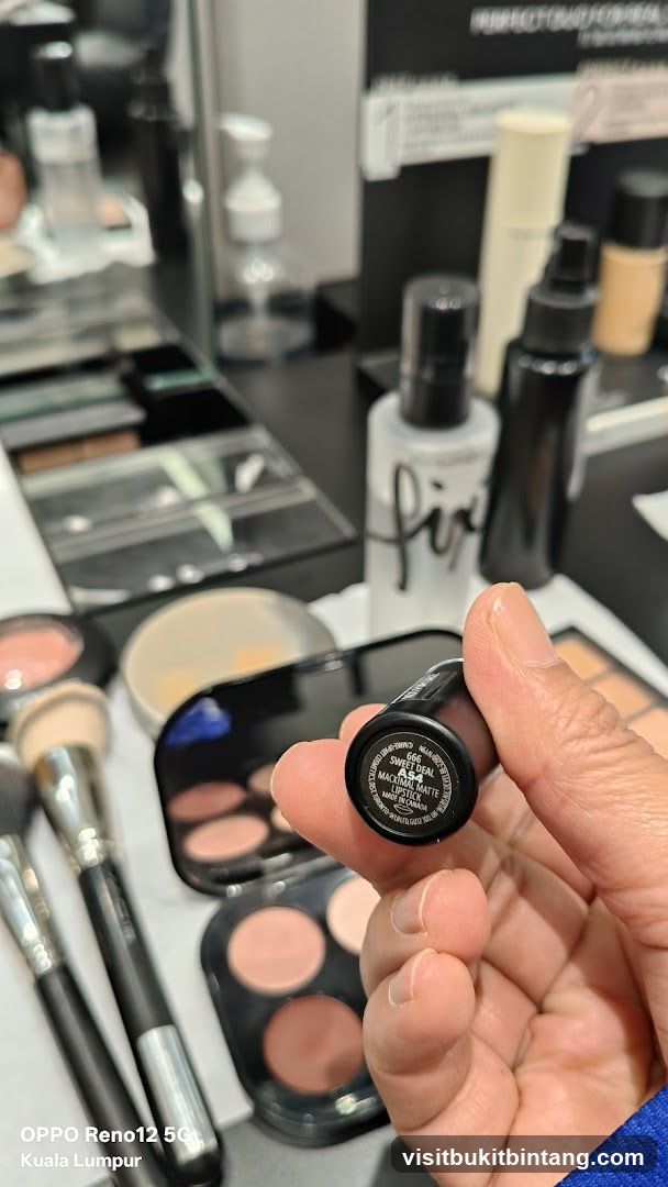 Close-up of Lipstick and Makeup Products
