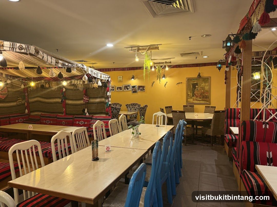 Restaurant Interior with Bedouin Tent Decor