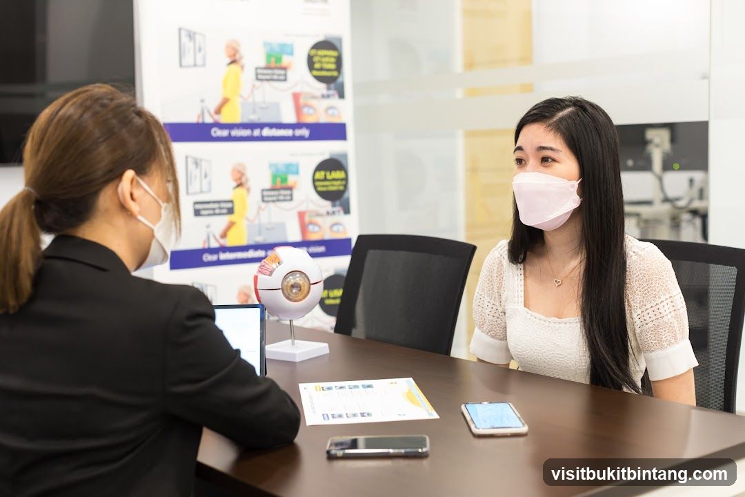 Eye examination consultation