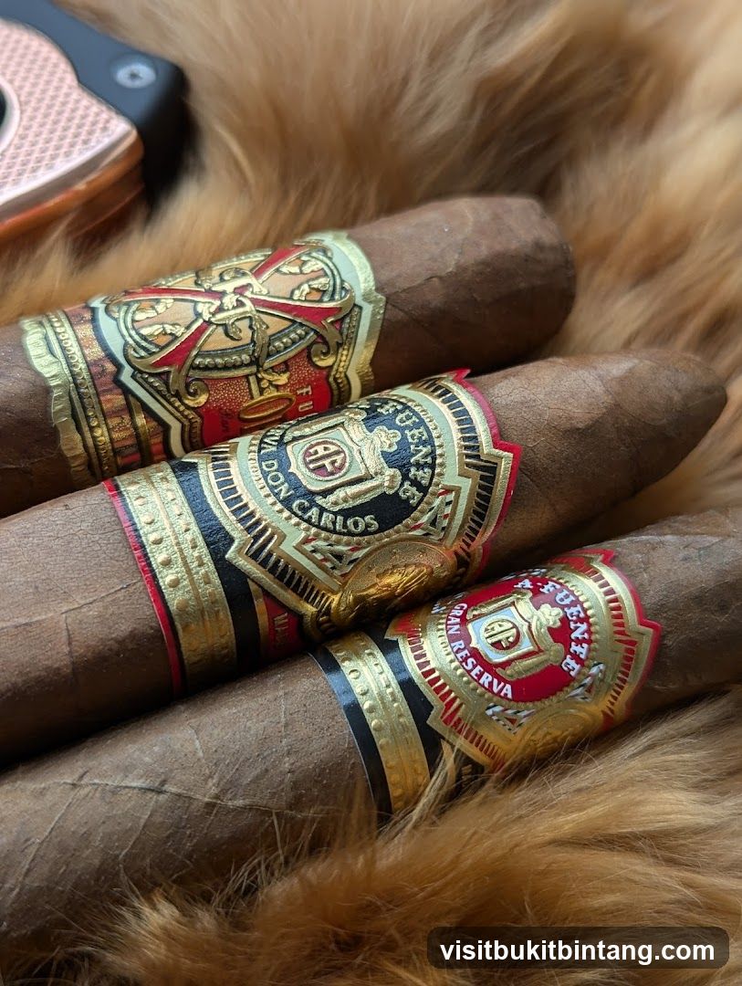 Cigars on fur