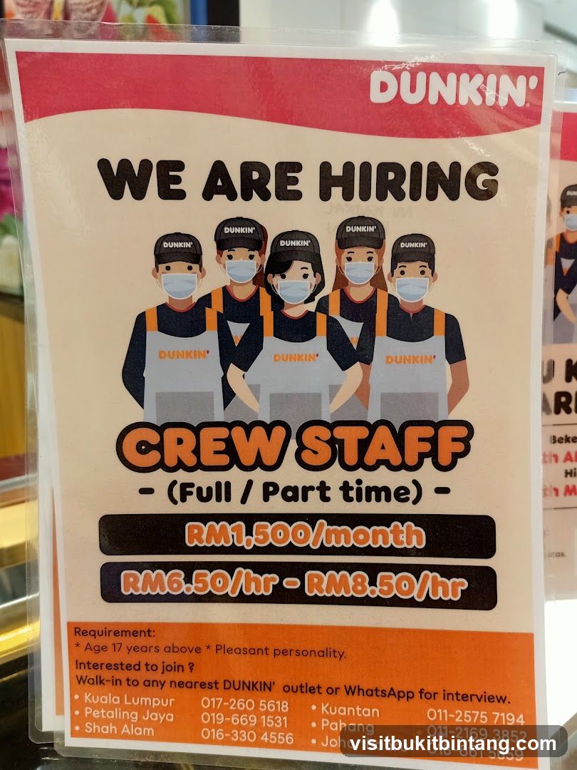 Dunkin' Hiring Poster