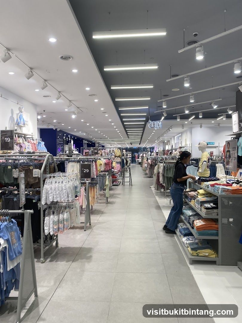 Clothing store interior