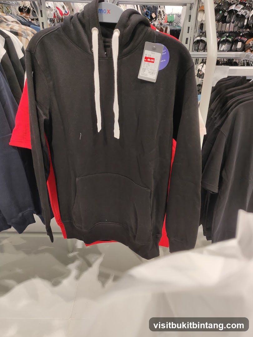 Black Hoodie on Display