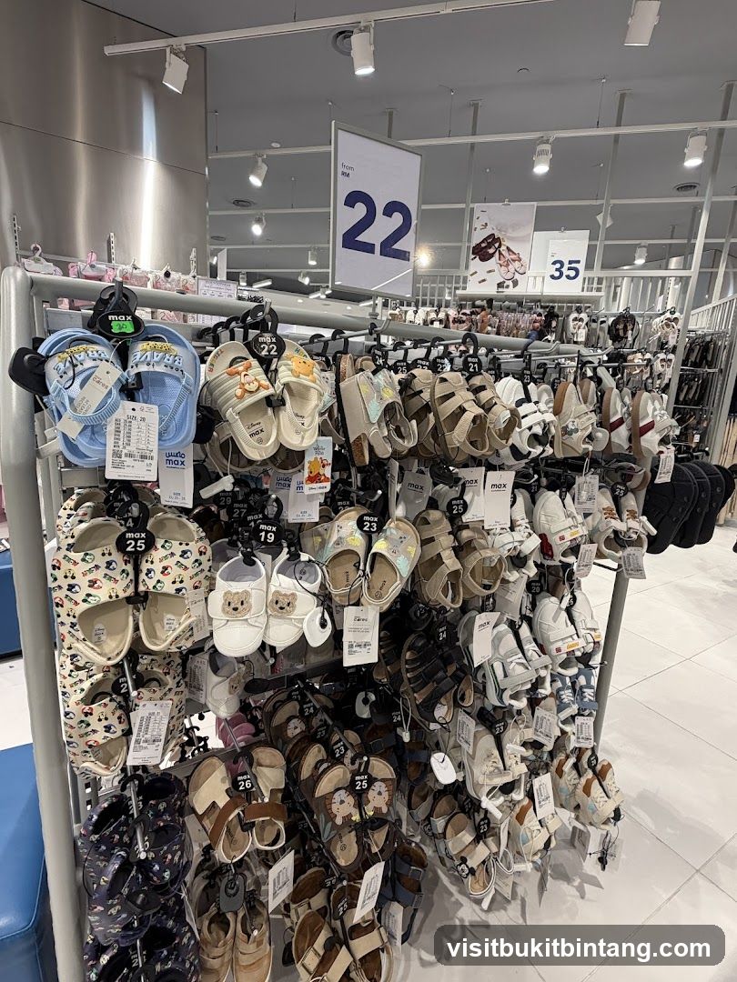 Children's Sandals Display