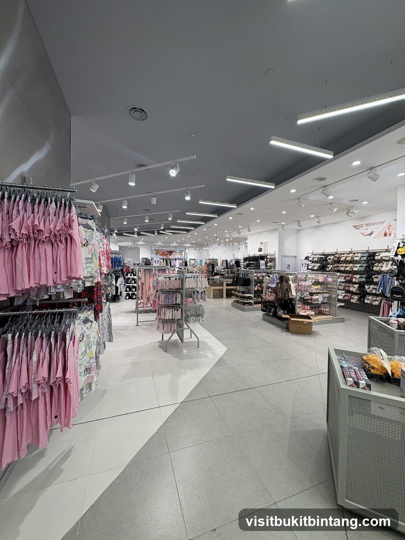 Clothing store interior