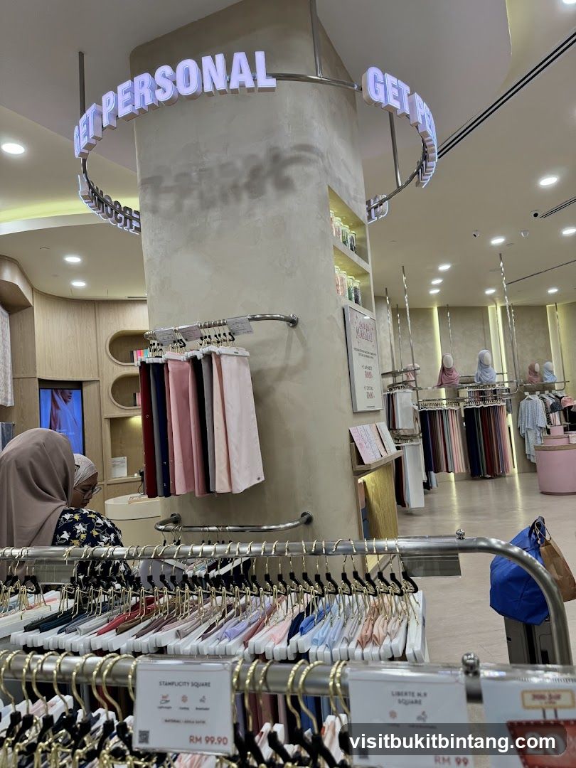 Store Interior with Scarves