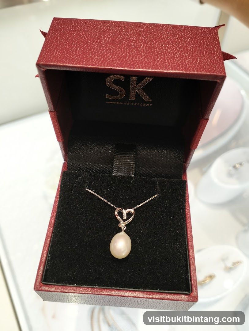 Pearl Necklace in a Jewelry Box
