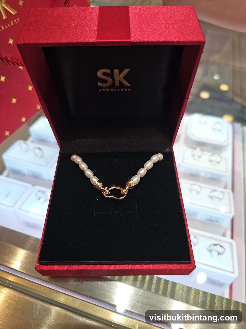 Pearl Necklace in a Jewelry Box