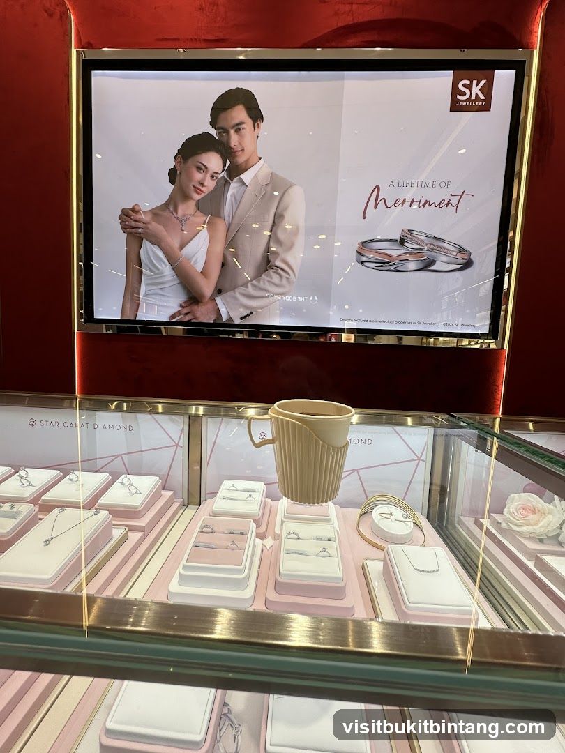 SK Jewellery Advertisement and Display Case