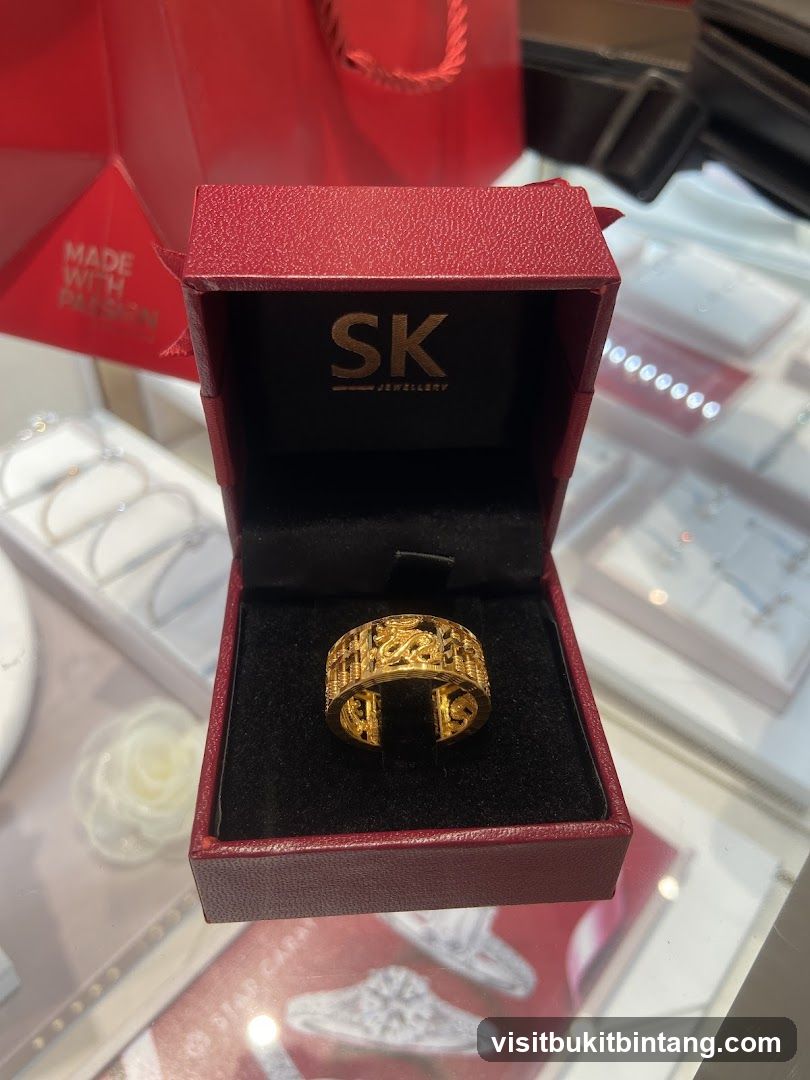 Gold Ring in Presentation Box