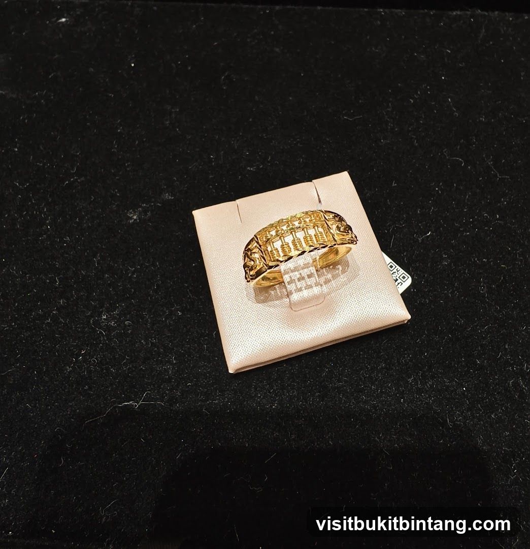 Gold Ring with Abacus Design