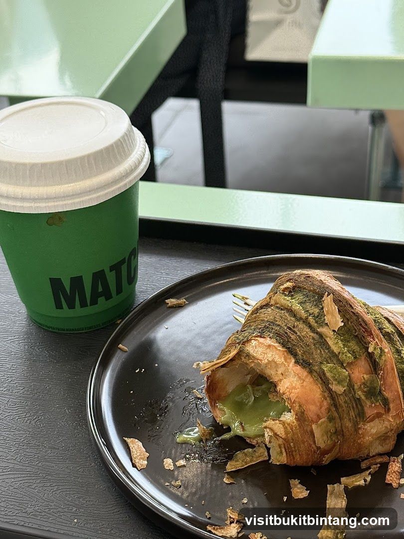 Matcha Croissant and Drink