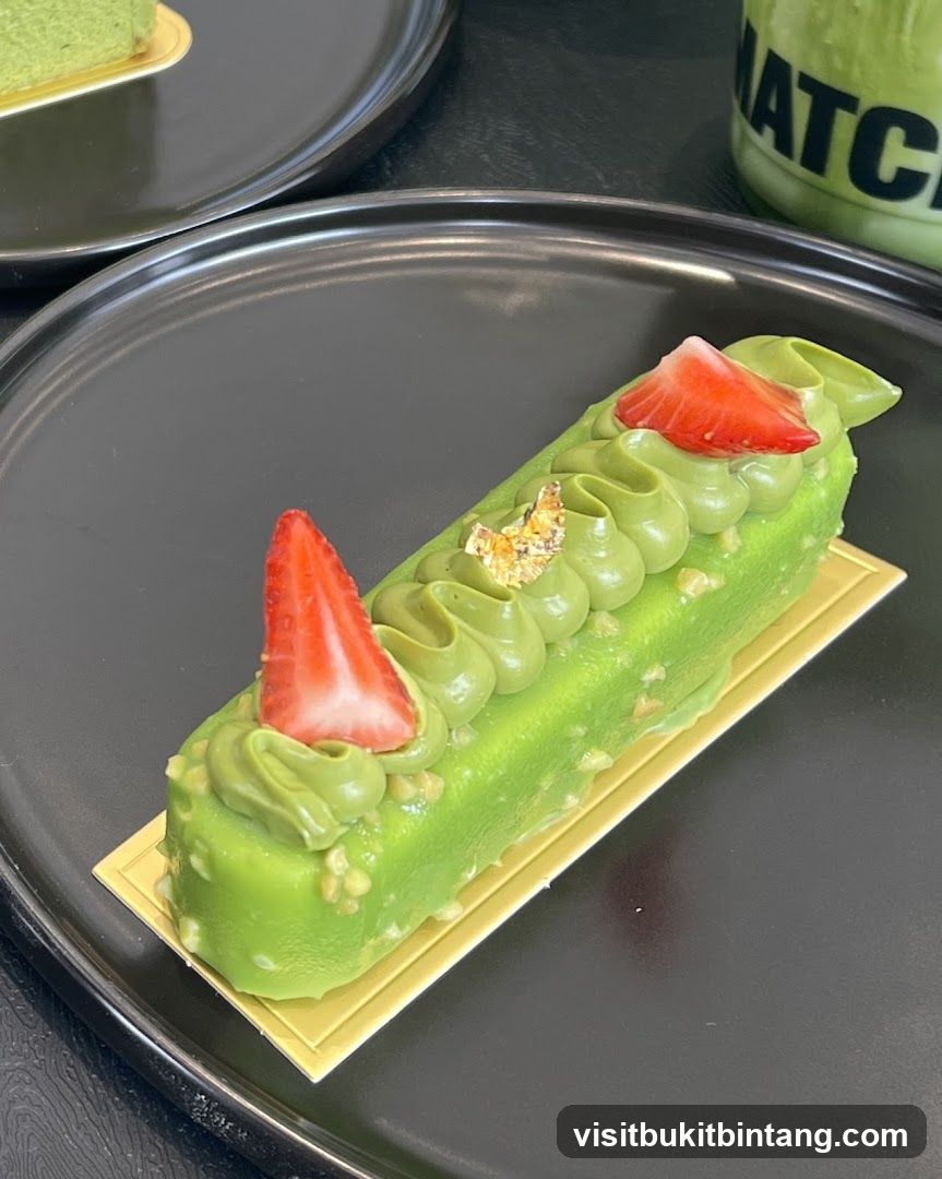 Matcha Pastry with Strawberry