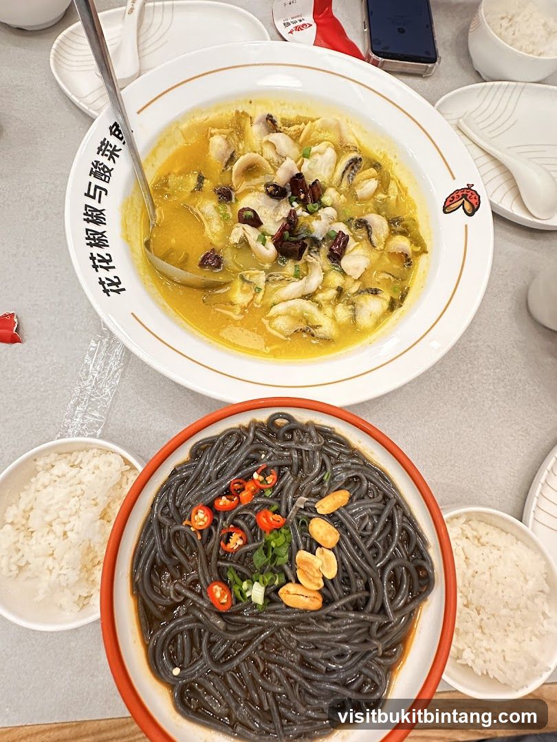 Dishes of Fish and Noodles