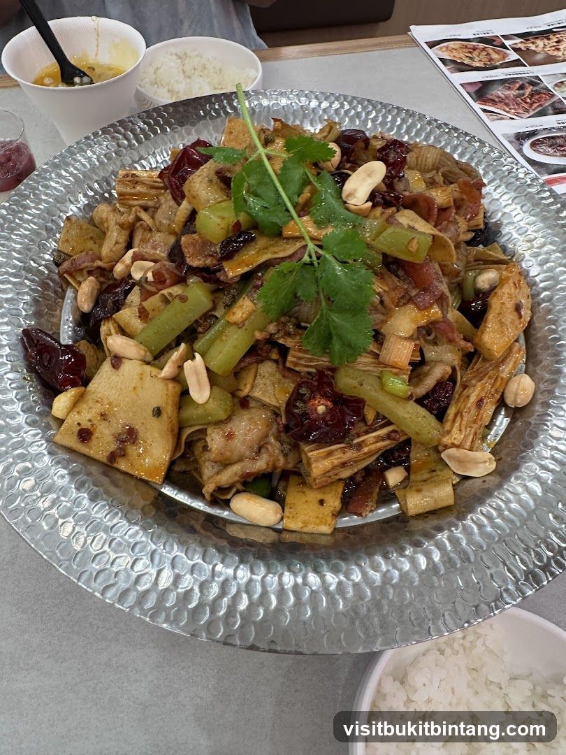 Spicy Stir-Fried Dish with Peanuts and Celery