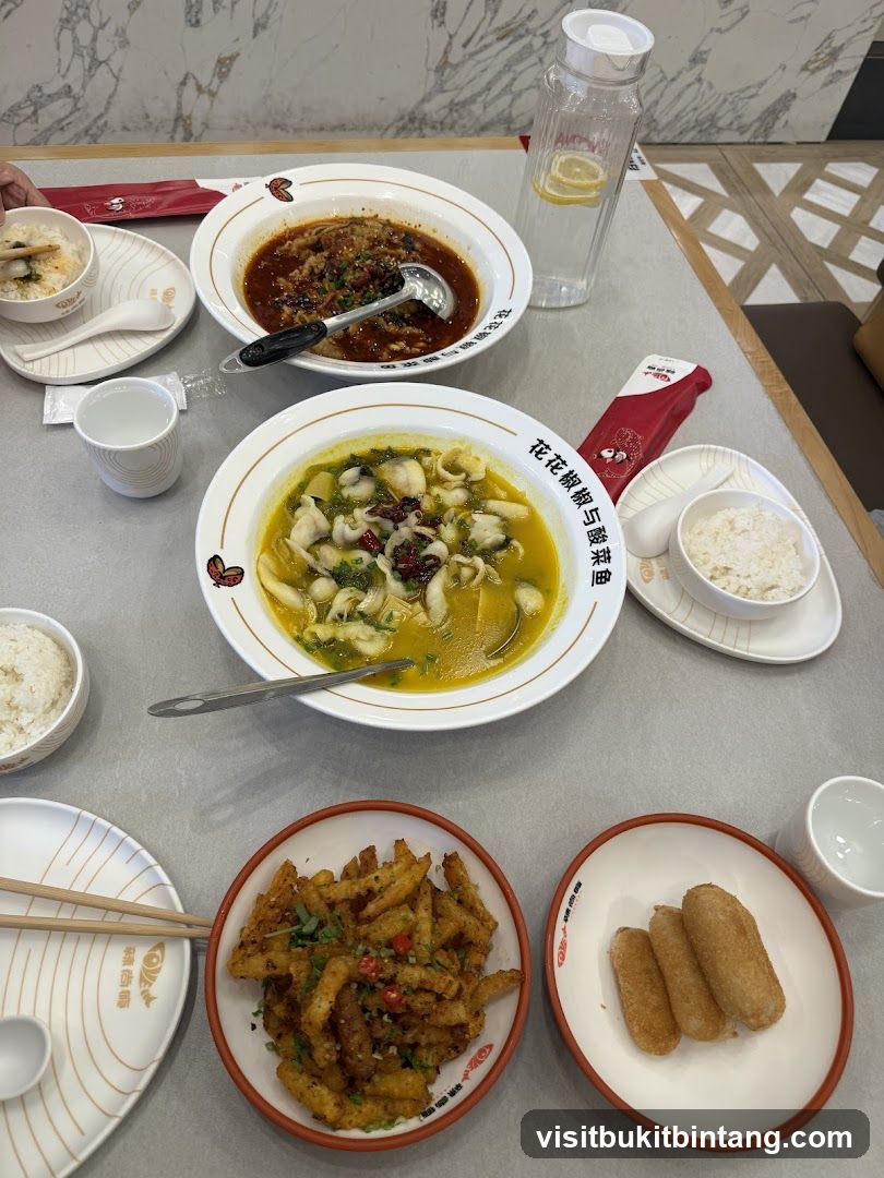 Table with Chinese Food