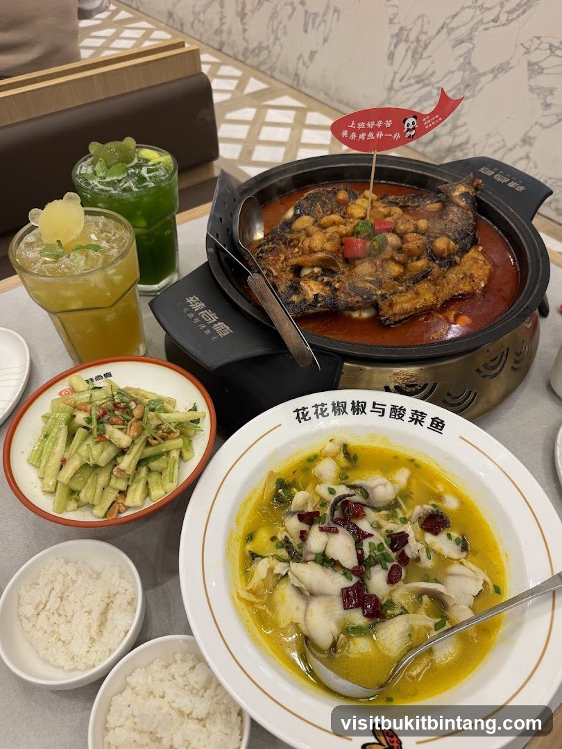 Meal with Fish and Side Dishes
