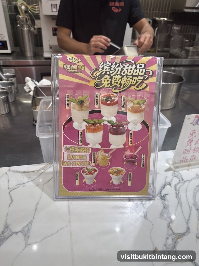 Dessert Menu