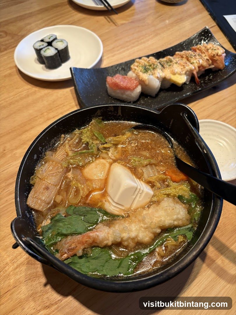 Japanese Hot Pot and Sushi