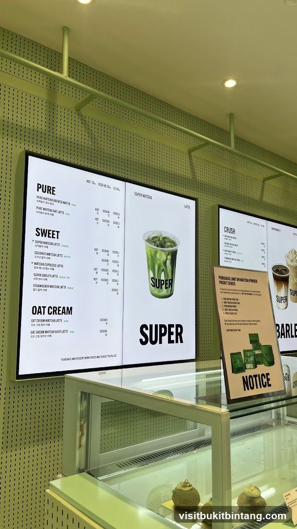 Super Matcha Menu