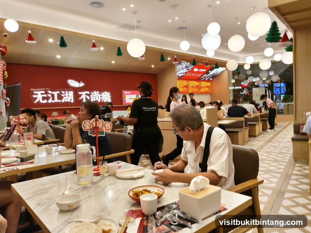 Restaurant Interior with Diners