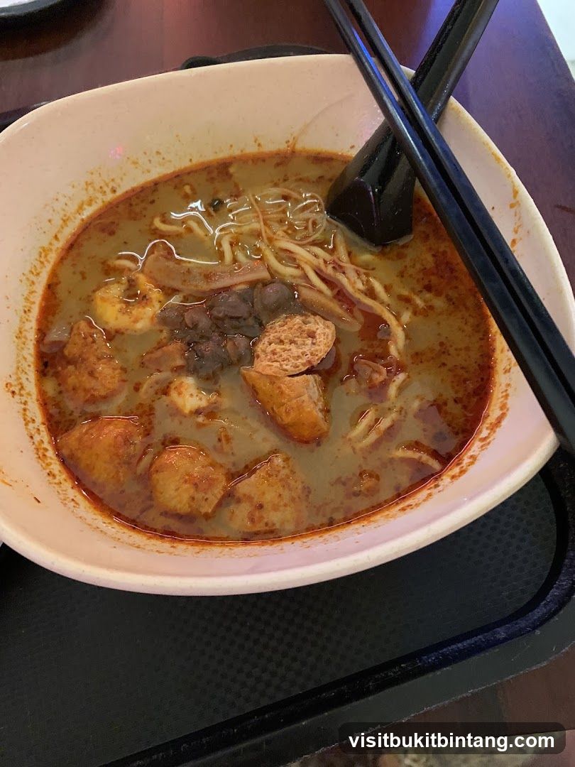 Bowl of Spicy Noodle Soup