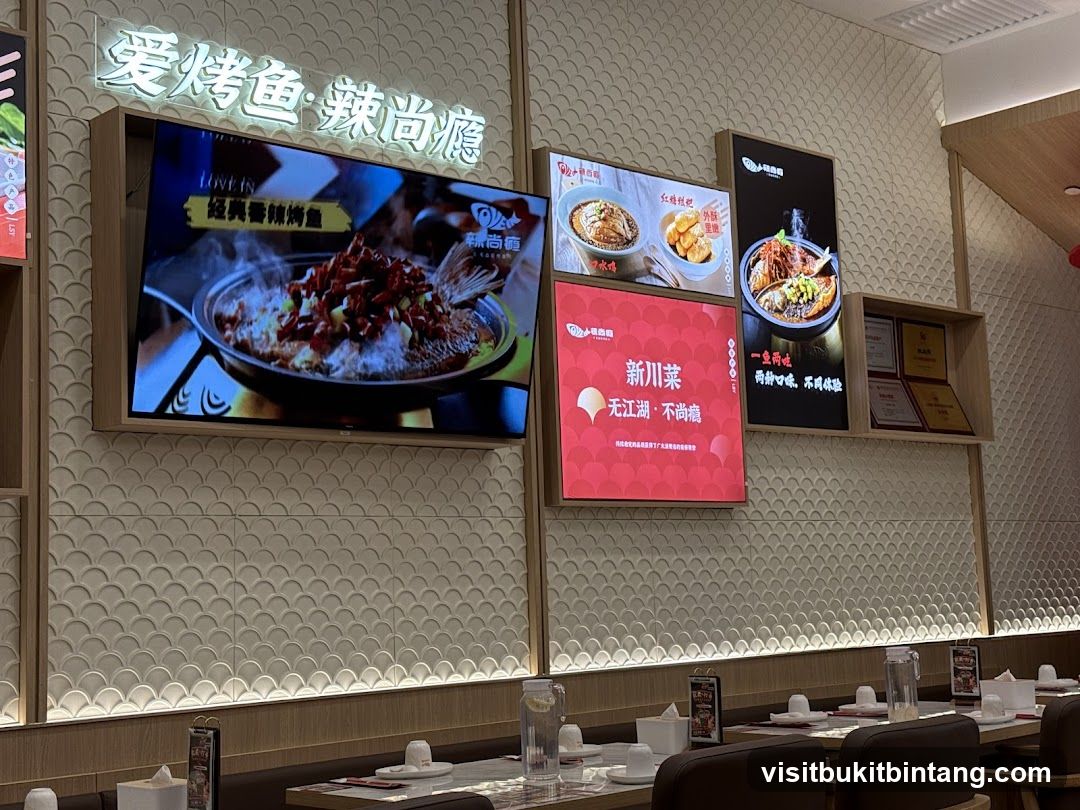 Restaurant Interior with Digital Menus