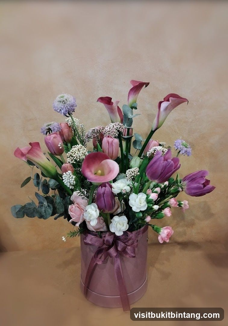 Flower Bouquet in Pink Bucket