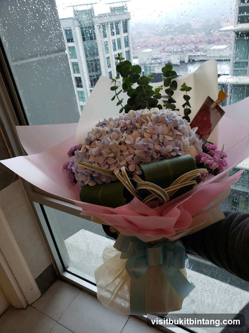 Hydrangea Bouquet by Window
