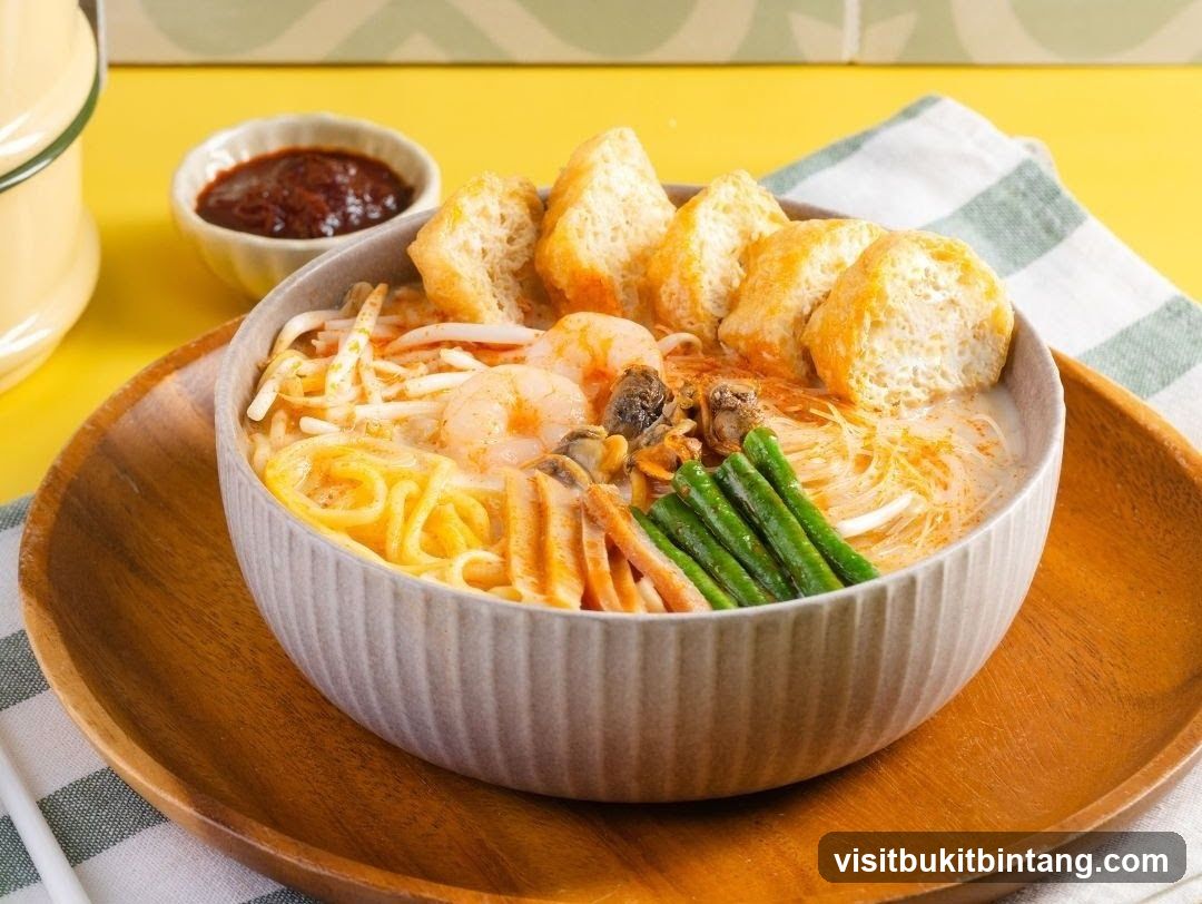 Laksa with Shrimp and Tofu Puffs