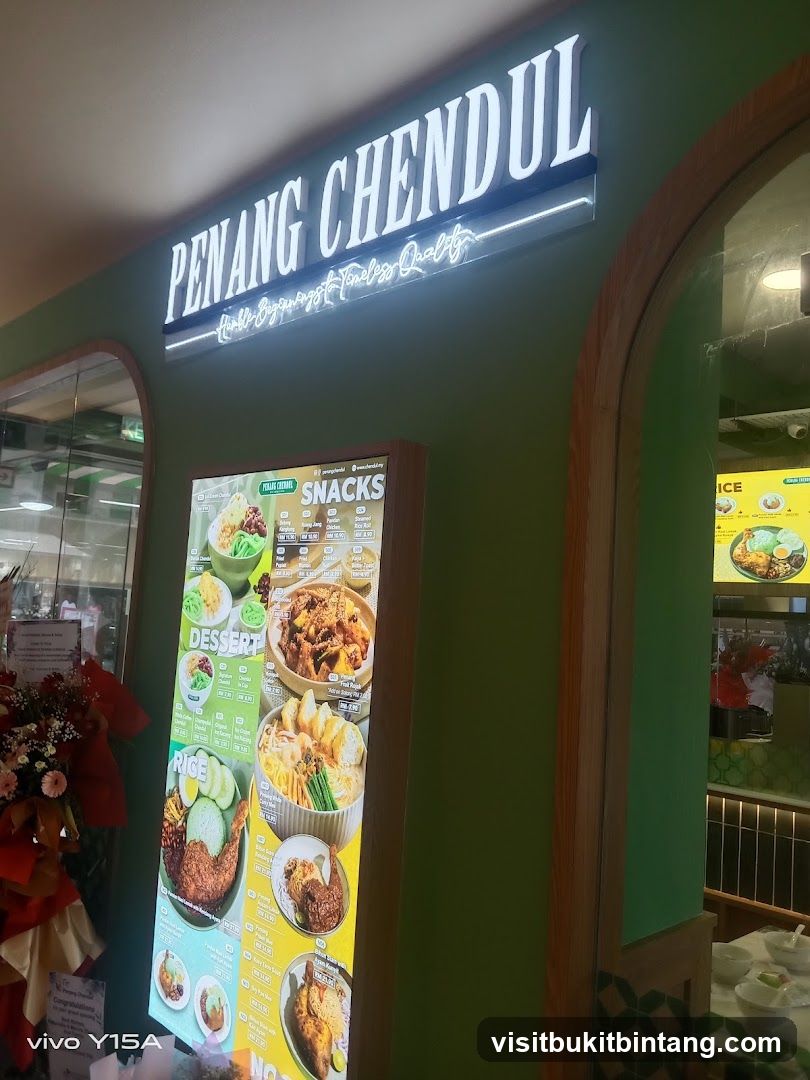 Penang Chendul Menu