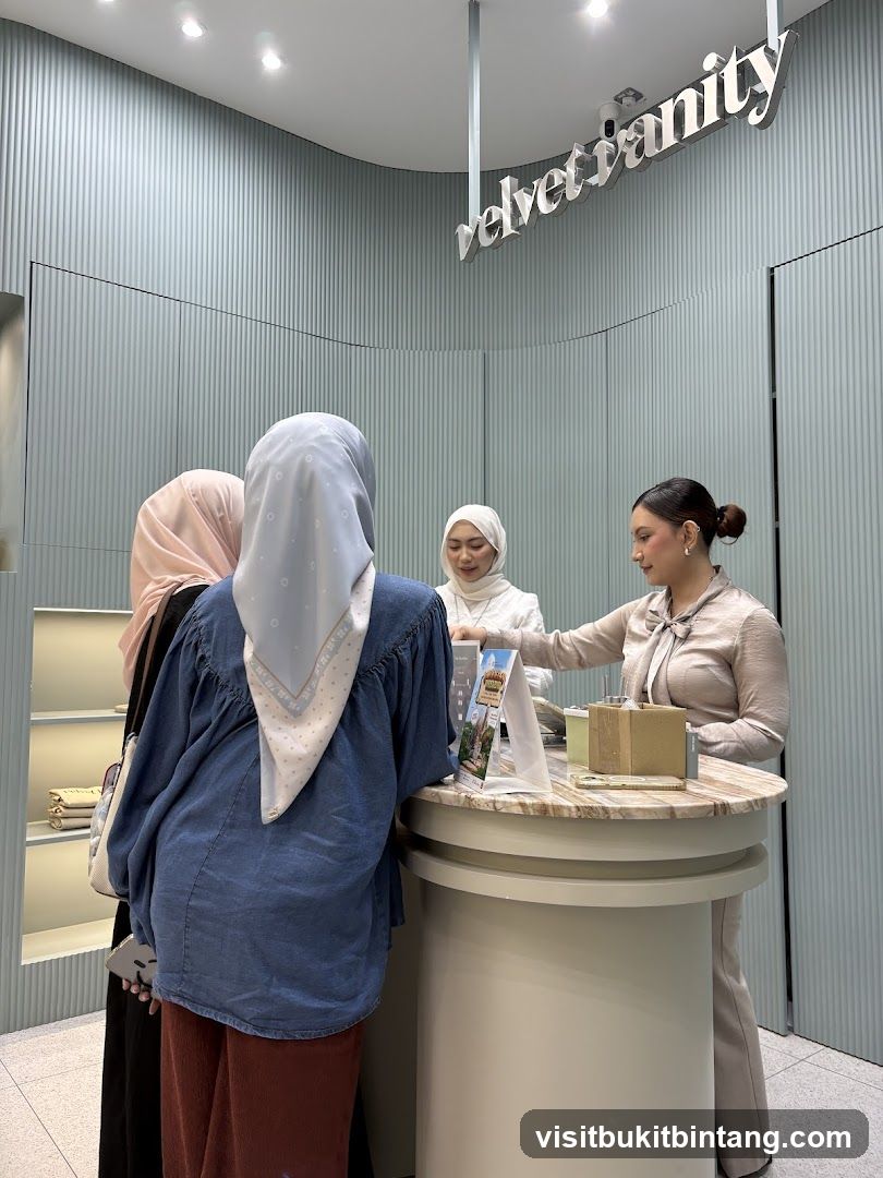 Customers at a counter