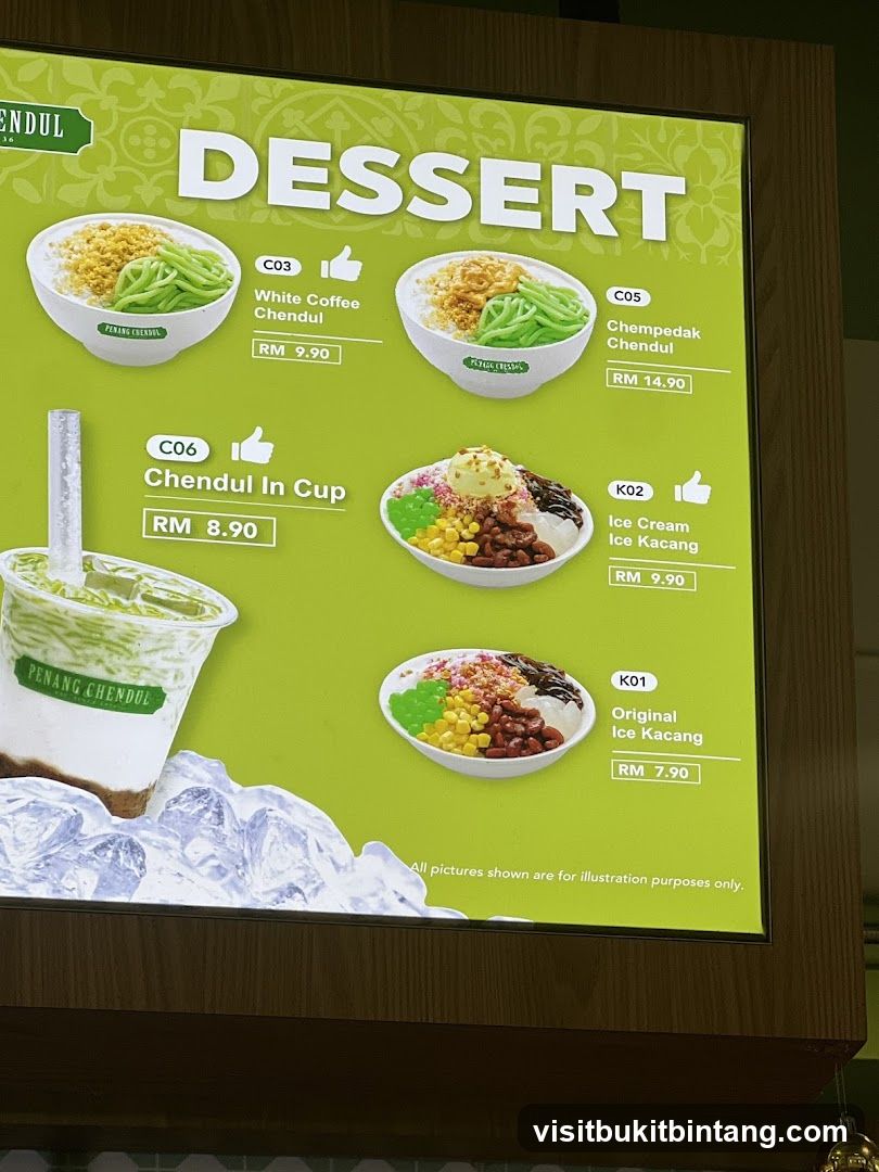 Dessert Menu