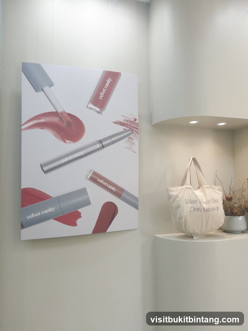 Cosmetics Display with Tote Bag