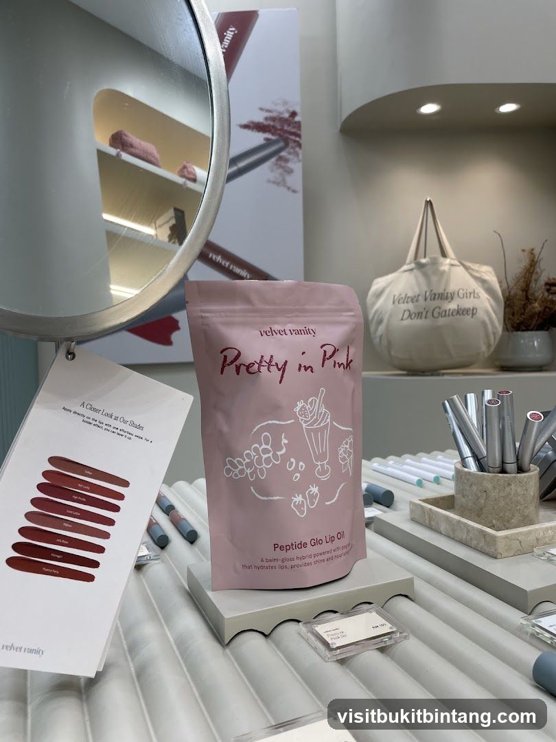 Velvet Vanity Product Display