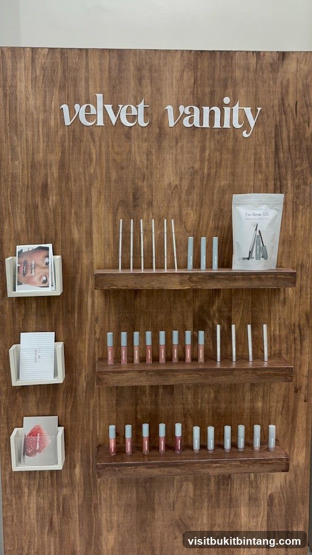 Velvet Vanity Product Display